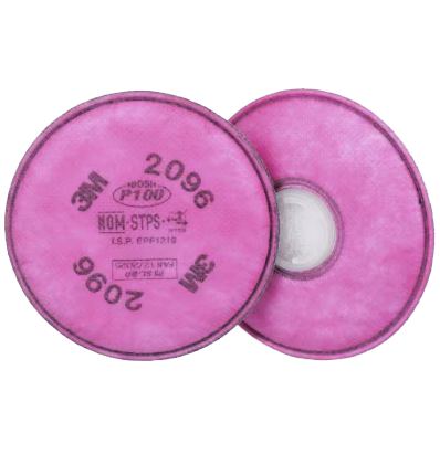 3M™ Particulate Filter 2096, P100, with Nuisance Level Acid Gas Relief